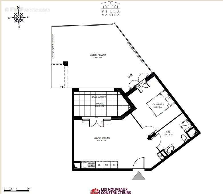 Appartement T2 - Etat Neuf avec jardin privatif et stationnement - Port-de-Bouc - Résidence Villa Marina - photo 17
