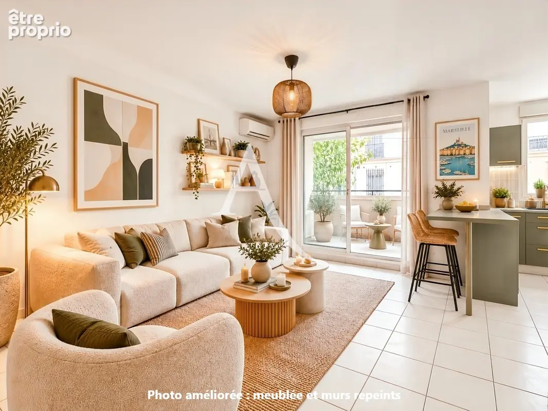 À vendre appartement T2 de 46 m² avec terrasse, parking et cave ? Prado 13008 Marseille - photo 3