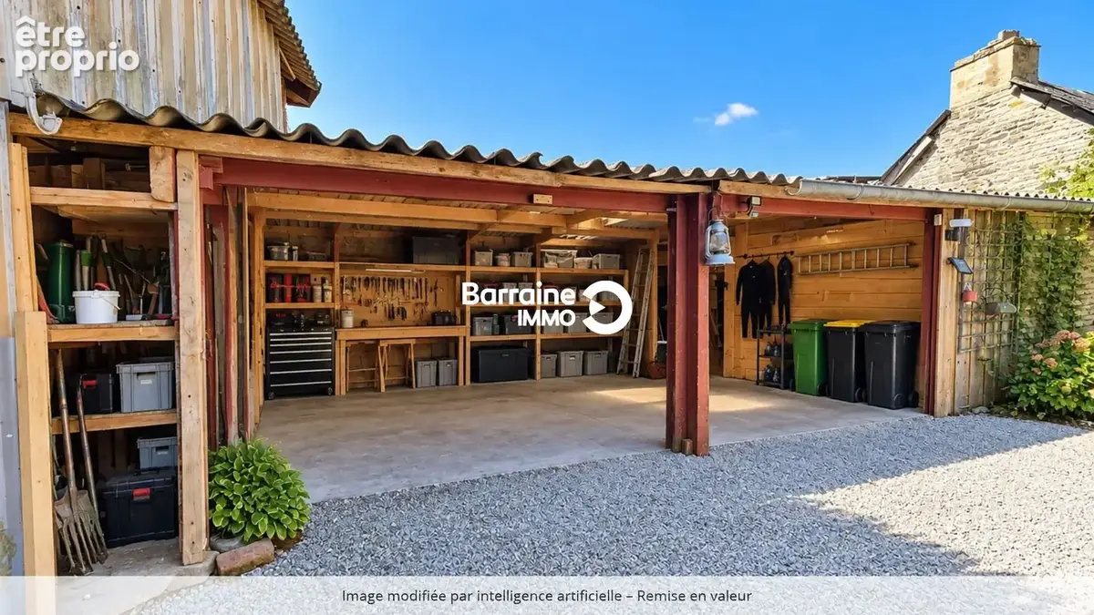 BARRAINE IMMO - A VENDRE - ARGOL : À 200 m de la plage, maison avec jardin, atelier et grand hangar - Réf : CR00290 - photo 18