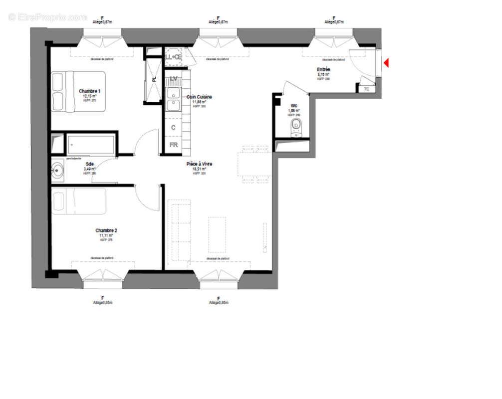 Appartement à FONTAINEBLEAU