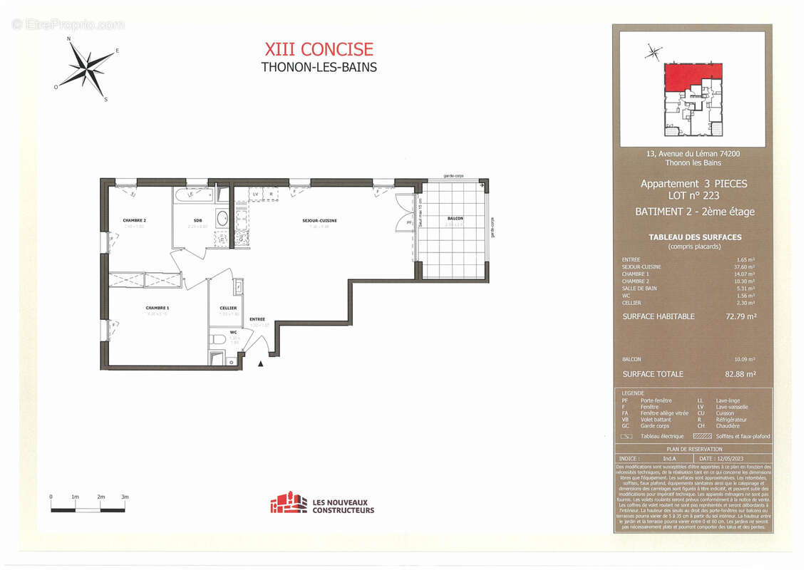 Appartement à THONON-LES-BAINS