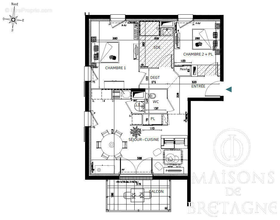 Appartement Type 3 à  Pont Aven proche centre - photo 2