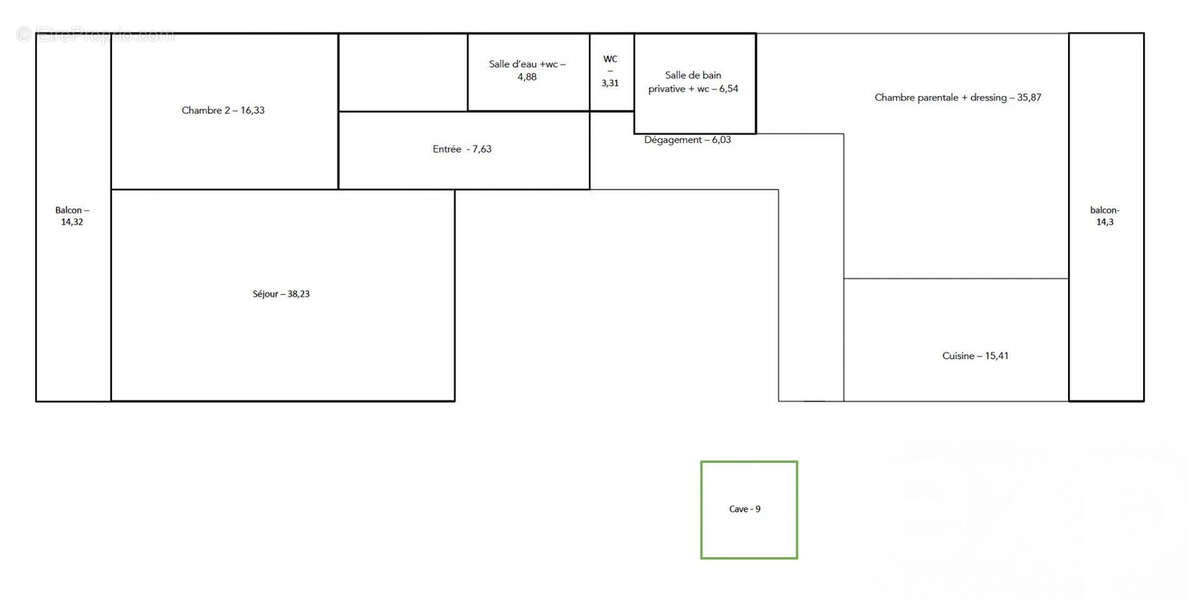 Appartement à PARIS-16E