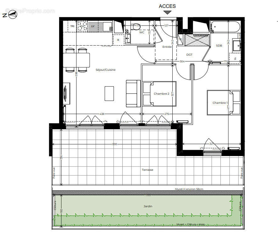 Appartement à LE PLESSIS-ROBINSON