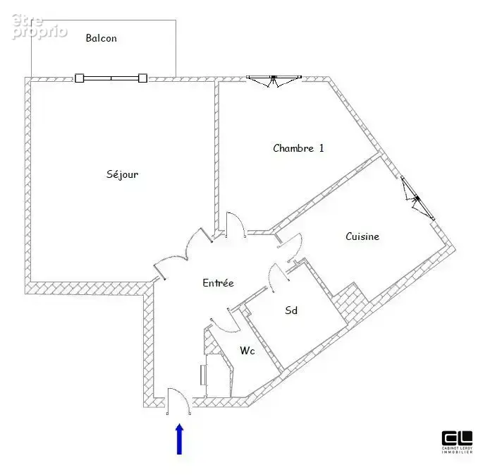 T2 52m² avec balcon  avenue lacassagne proche place sainte anne - photo 12