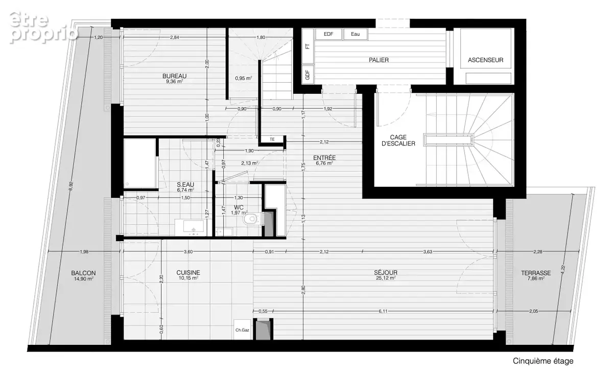 Superbe duplex familial 133 m2, terrasses, vue Canal de l’Ourcq - photo 37