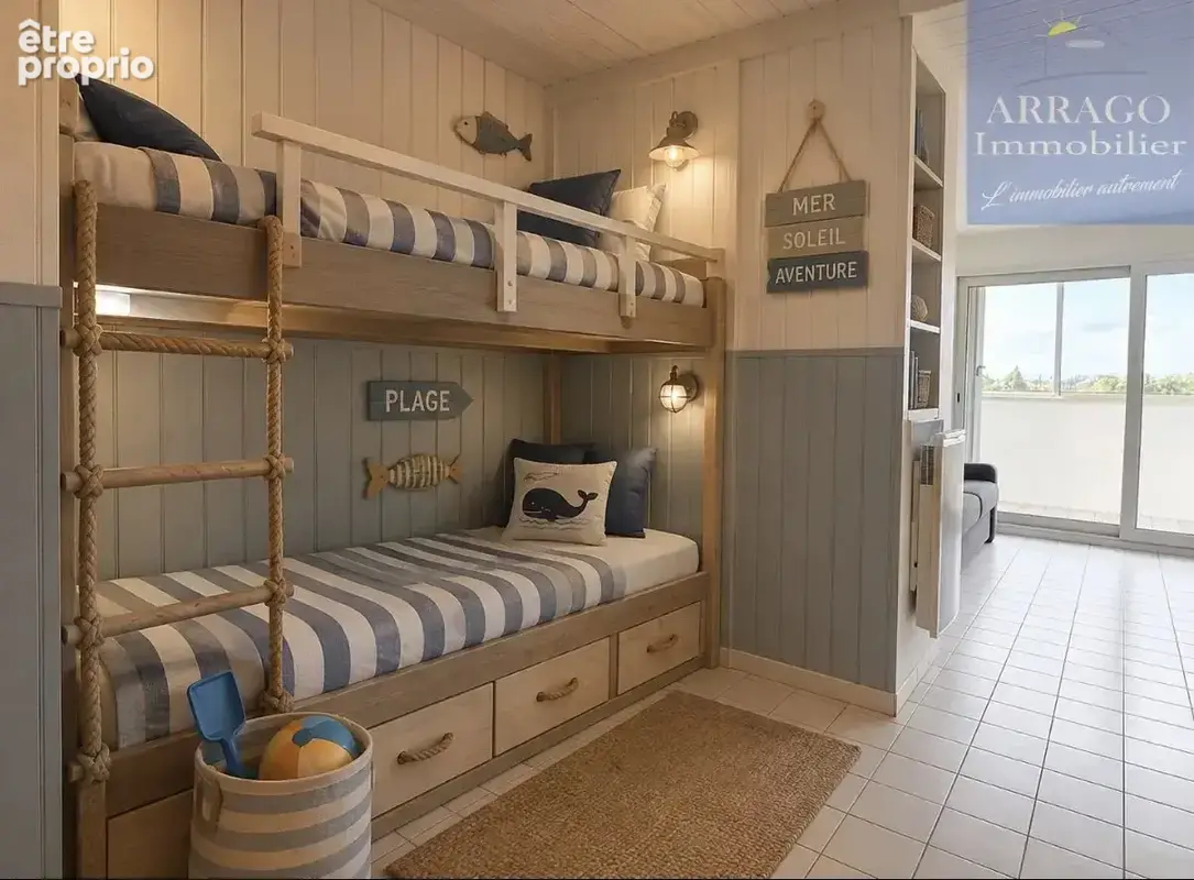 Studio cabine avec balcon, parking en face de la plage à Val - photo 6