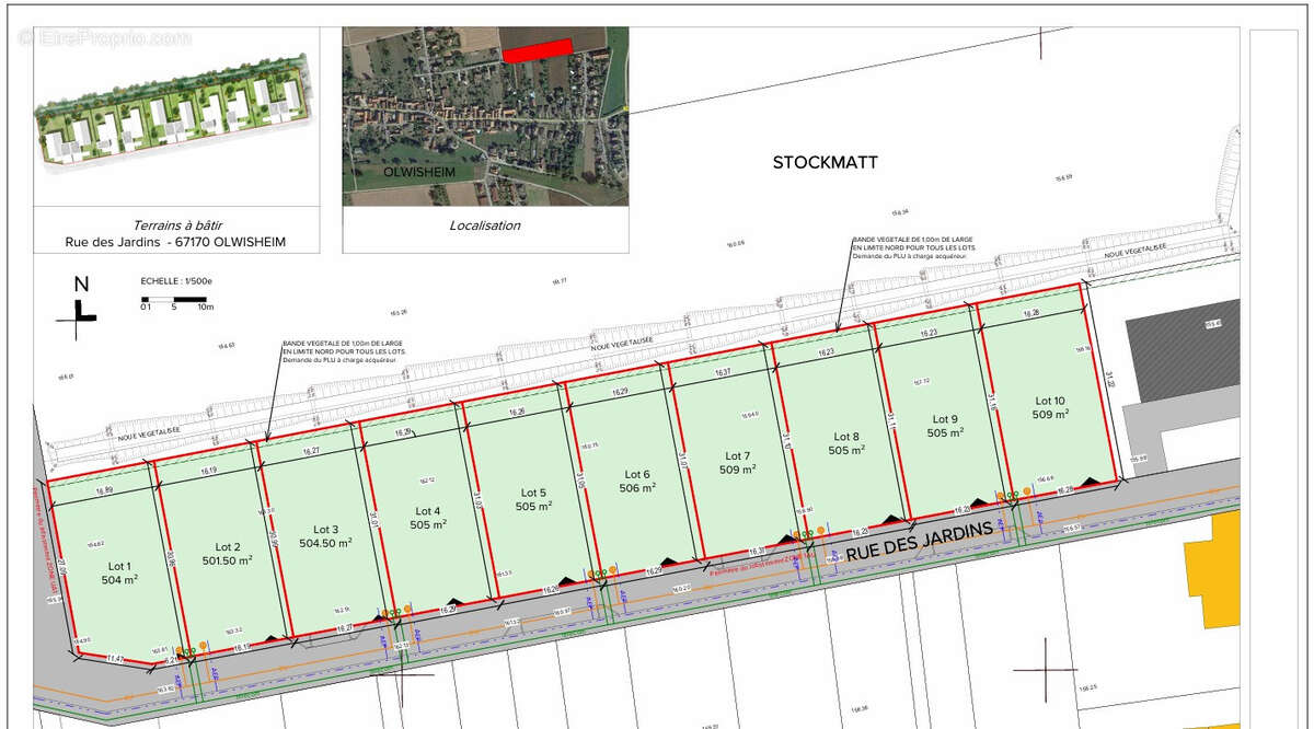 Terrain à OLWISHEIM