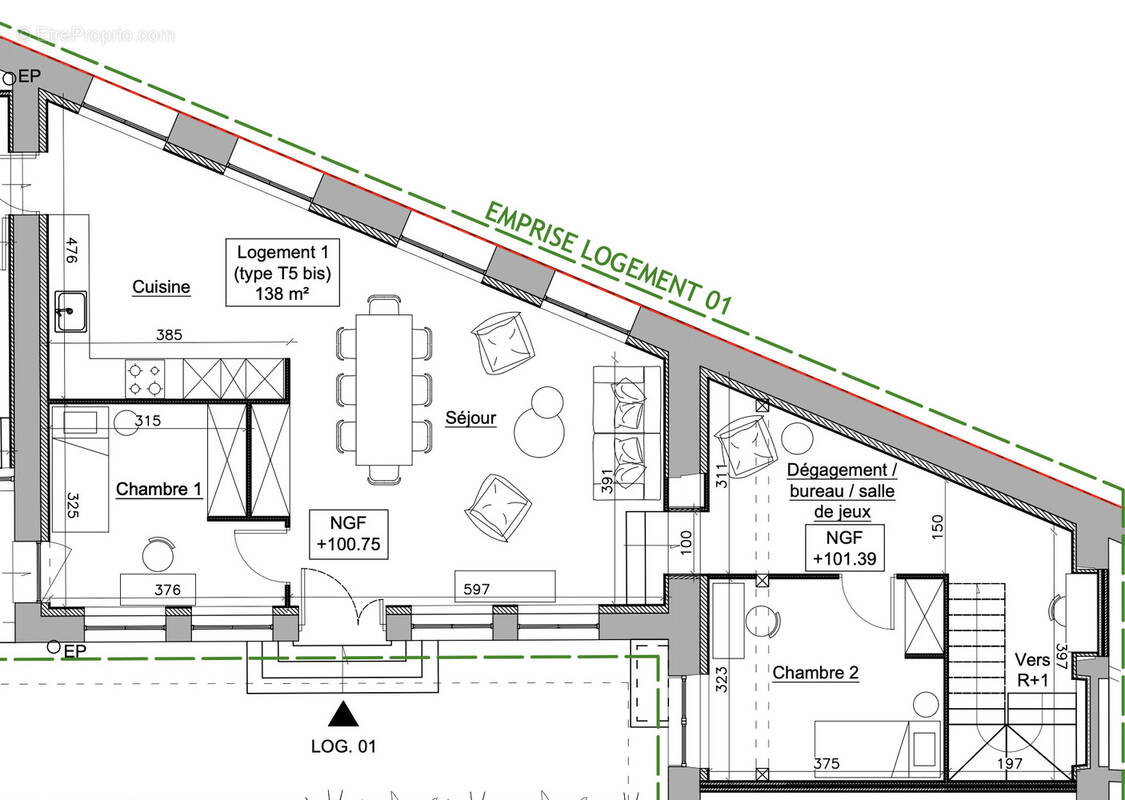 Appartement à CRAPONNE