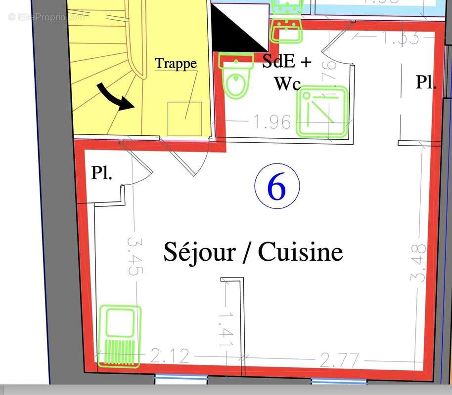 Appartement à MARSEILLE-7E