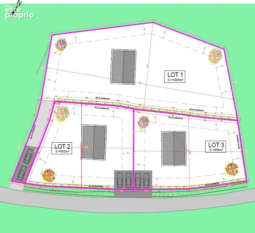 Terrain constructible  1088 m² proche centre ville - photo 3