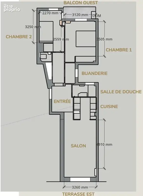 Nice Fleurs-Gambetta – 3 pièces de 64 m2 refait à neuf, traversant Est/OUEST, balcons, vue dégagée ! Une cave - photo 12