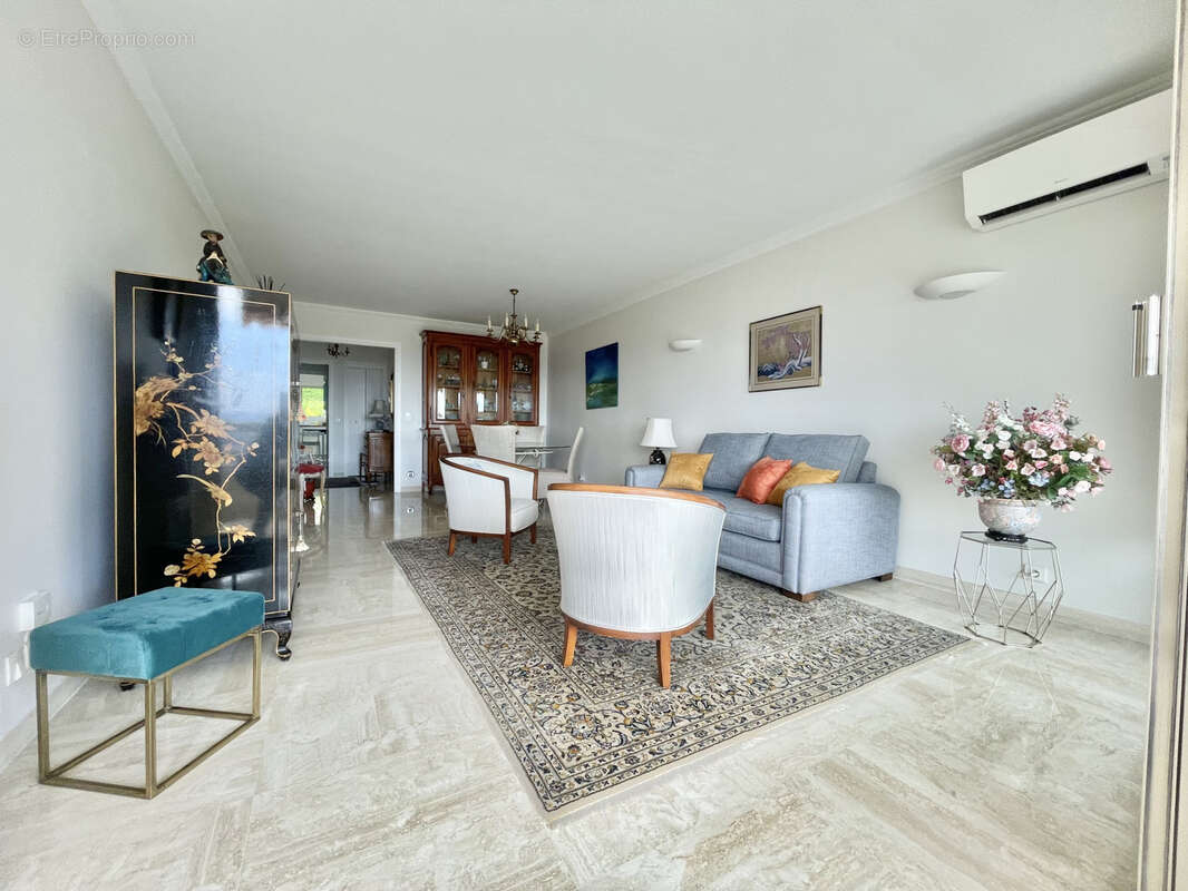 3p, terrasse, vue mer , belle residence cannet residentiel - cave- garage - piscine - photo 3