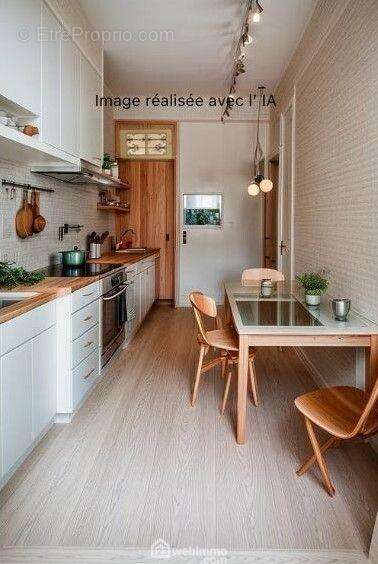 Cuisine indépendante : Décoration réalisée avec l&#039;IA - Appartement à SETE