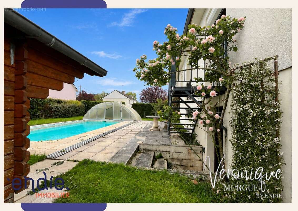 Maison sur sous sol, 128m2, 3 chambres avec Piscine et jardin clos,endie immobilier, veronique murgue - photo 3