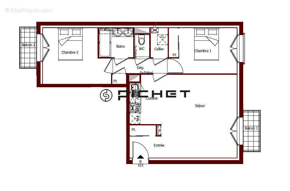 Appartement Mennecy 3 pièces 62 m2 - photo 6