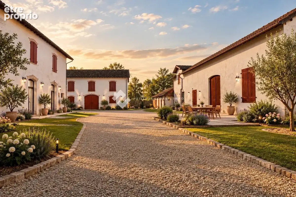 EXEMPLE D'AMÉNAGEMENT EXTÉRIEUR - Maison à ORTHEZ