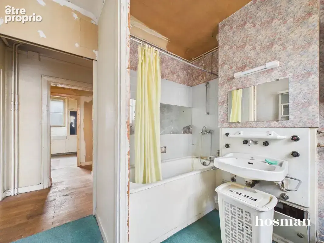 Appartement traversant 3 pièces de 70 m² à rénover - Rue d'Angoumois, Nantes - photo 15