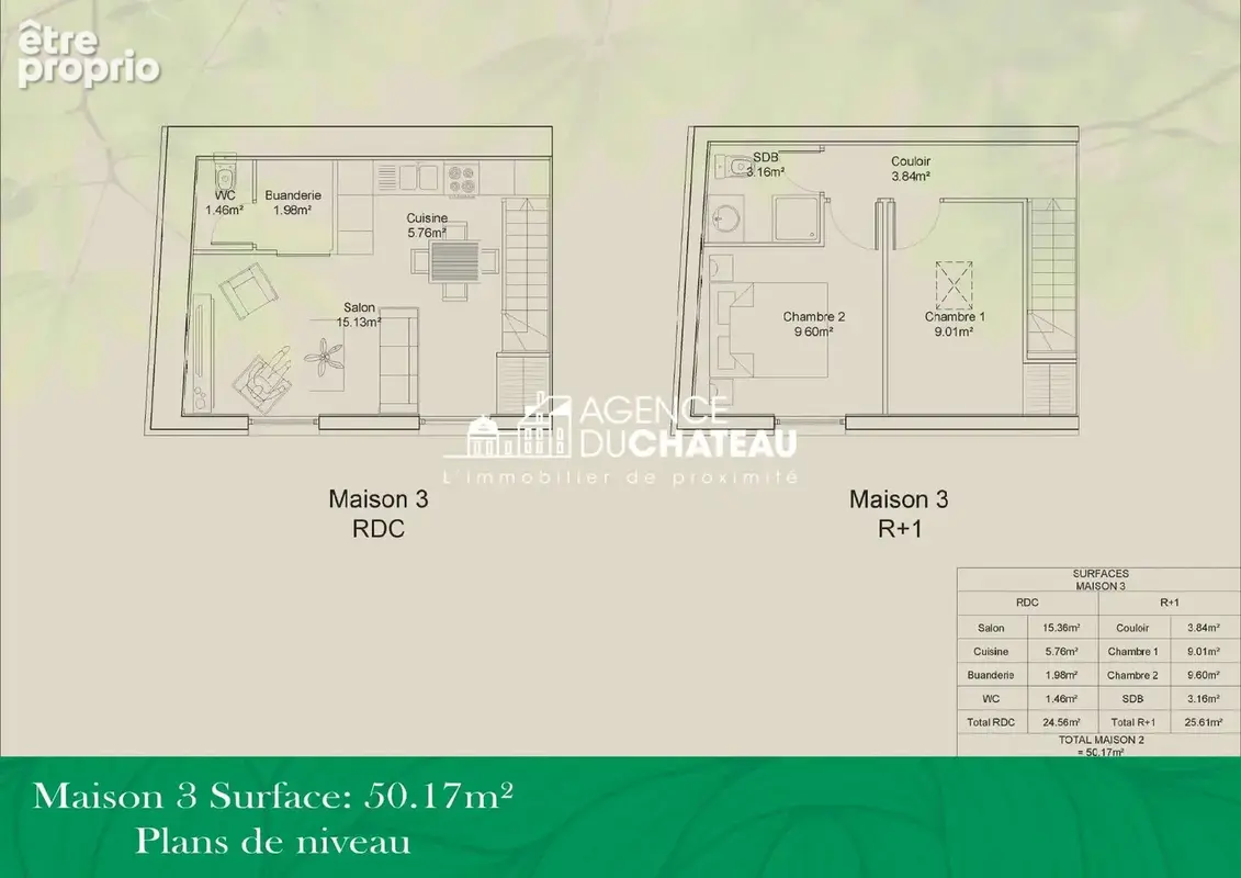 Maison 3 pièces 50 m² à vendre à Seine-Port (77240) - photo 2