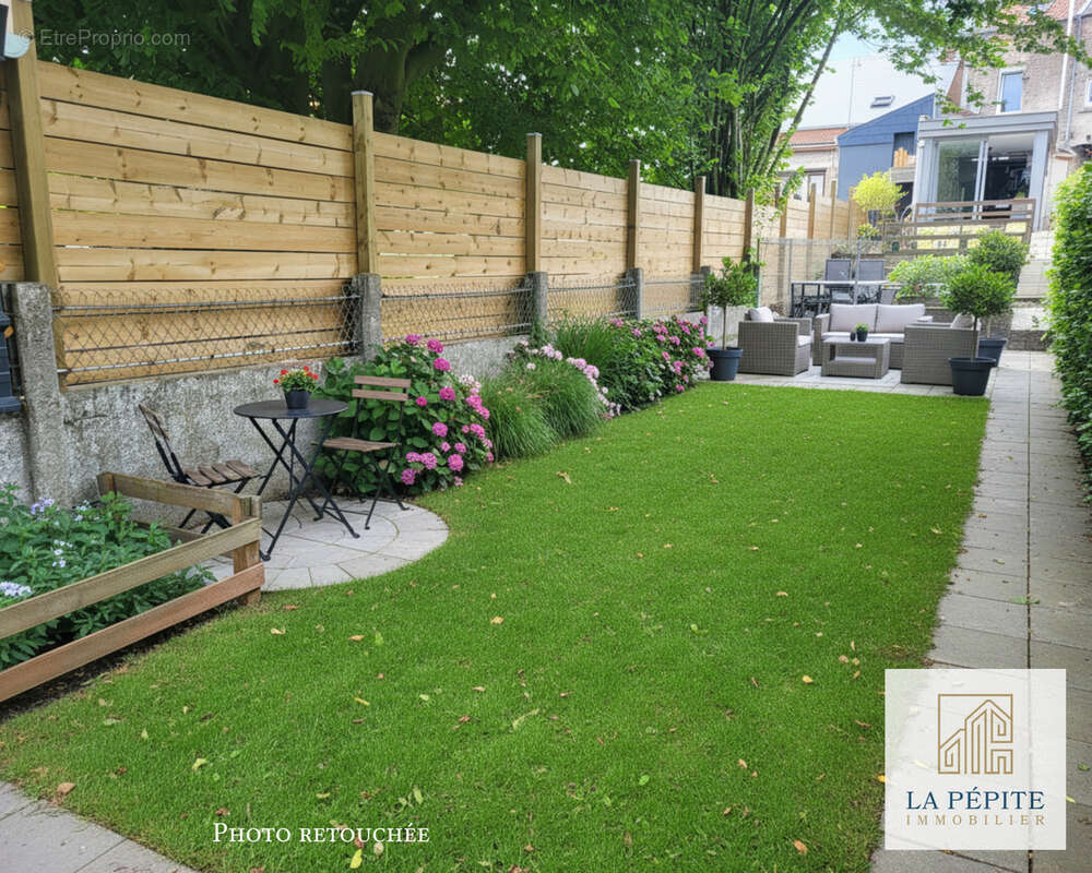 Maison de ville 114 m2 - 2 chambres - 2 bureaux - terrasse et jardin - aulnoye-aymeries - photo 24