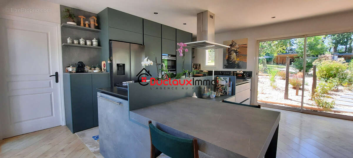 Grande maison individuelle de plain-pied avec piscine et vaste terrain arboré - photo 7