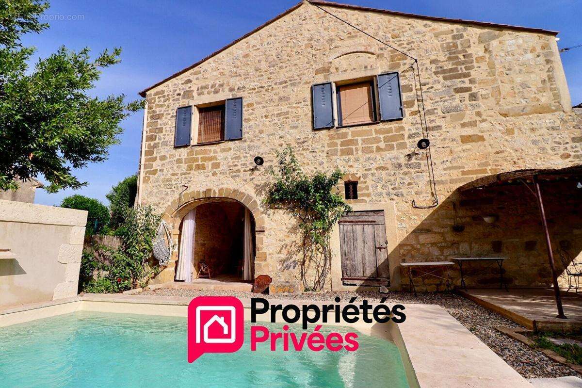 Proche Uzès, mas de village avec piscine - photo 7