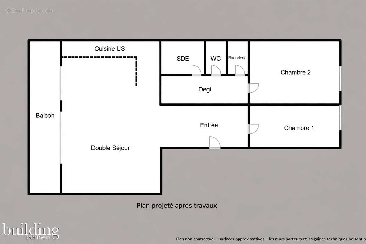 Appartement à LEVALLOIS-PERRET