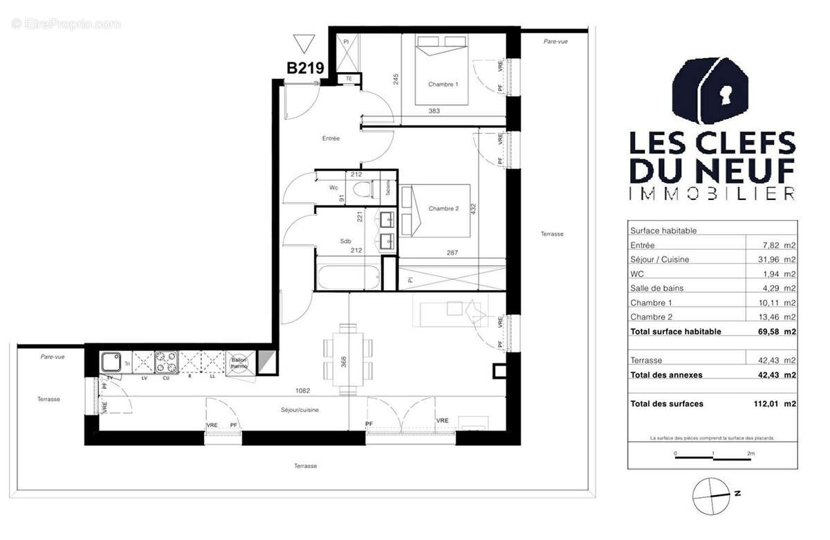 Appartement à TOURNEFEUILLE