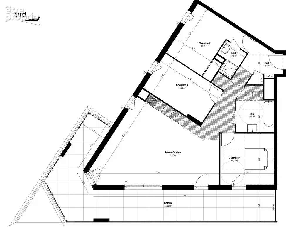 Appartement 4 pièces 88 m² à vendre à Saint-Laurent-Du-Var (06700) - photo 5