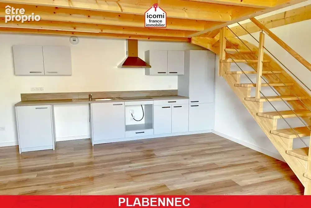 Finistere - plabennec (29860) - a vendre - appartement t2 45m² - dalle beton - 1 chambre - duplex - locataire en place - bon ren - photo 1