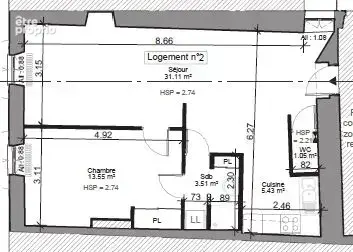 Appartement T2  1  rue Almeras à MILLAU - photo 13
