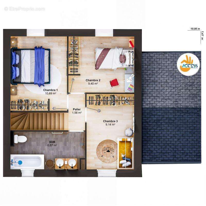 Maison 5 pièces 77 m2 - photo 7