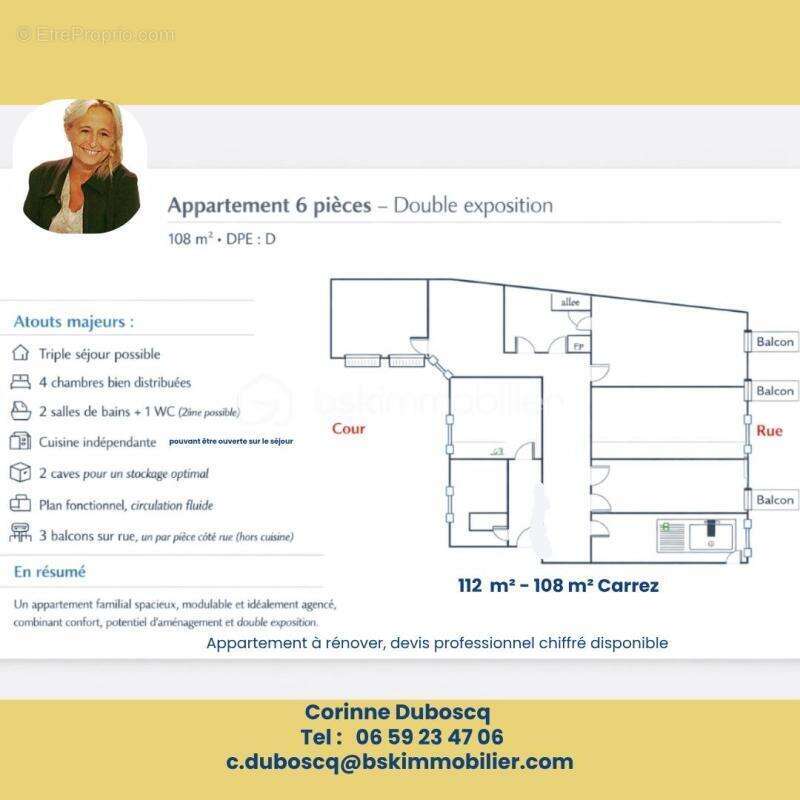 Appartement à PARIS-13E