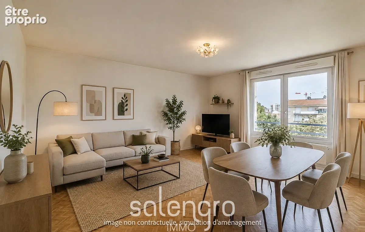 Appartement 58 m² à Villeurbanne  - photo 8