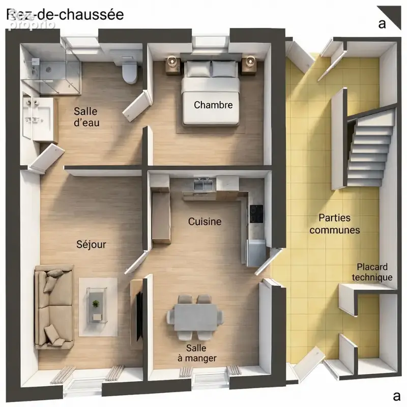 Appartement Millau 2 pièce(s) 47 m2 - photo 4