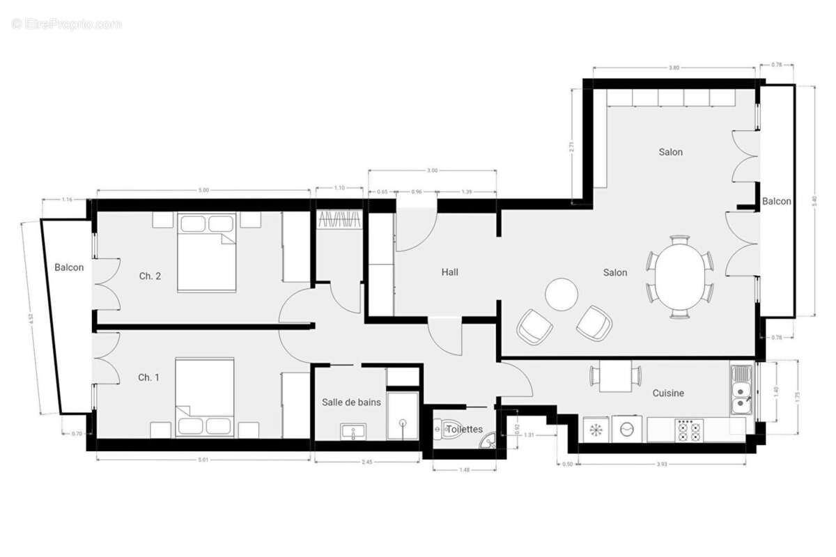 Appartement à PARIS-20E