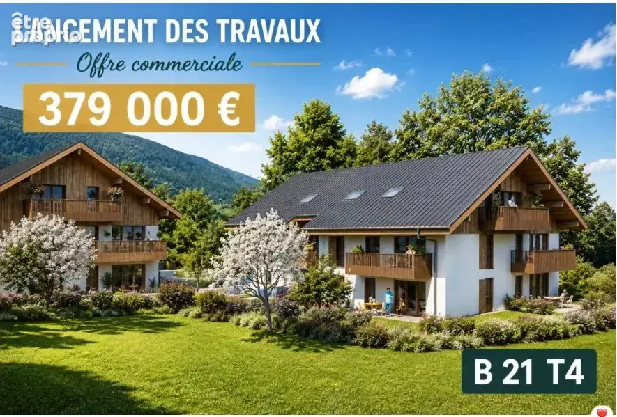 Appartement T4 en combles  Leschaux 74320 - photo 1