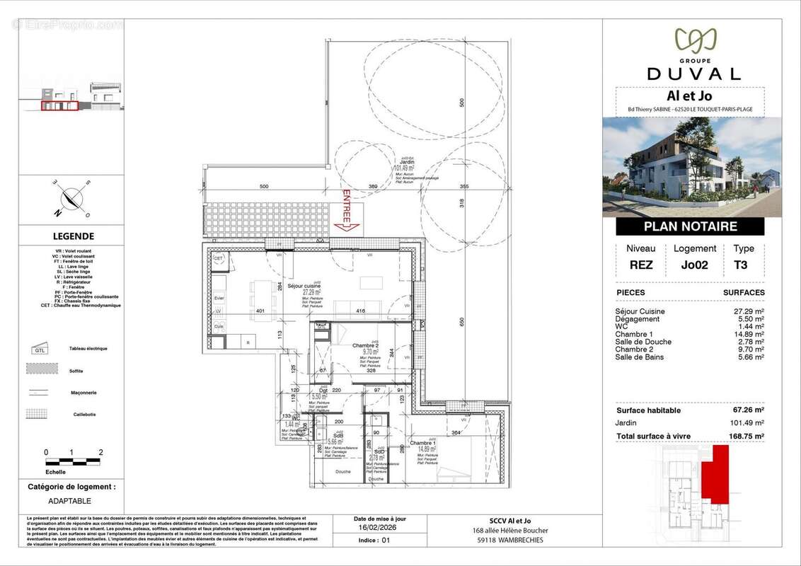 Appartement 67 m² à Le Touquet-Paris-Plage  - photo 3
