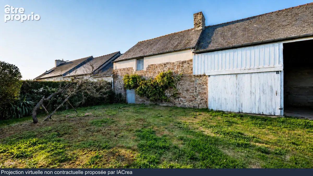 A VENDRE  Longère  en pierres  de 74 m² avec 2ème maison à rénover - CHERRUEIX (35120) - photo 2