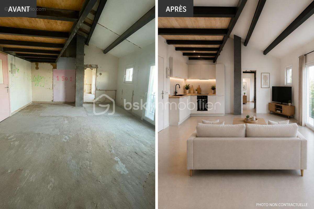 SAINT-CHRISTOL ((84) - Créez votre grand T3 sur mesure ! Appartement à rénover de 100 m² env. situé au 3ème étage avec ascenseur - photo 12