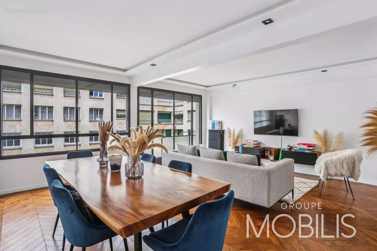 75016 - faisanderie/longchamp - appartement rénové de 60,84 m2 en étage élevé, avec balcon et vues dégagées - 1 chambre - traver - photo 7
