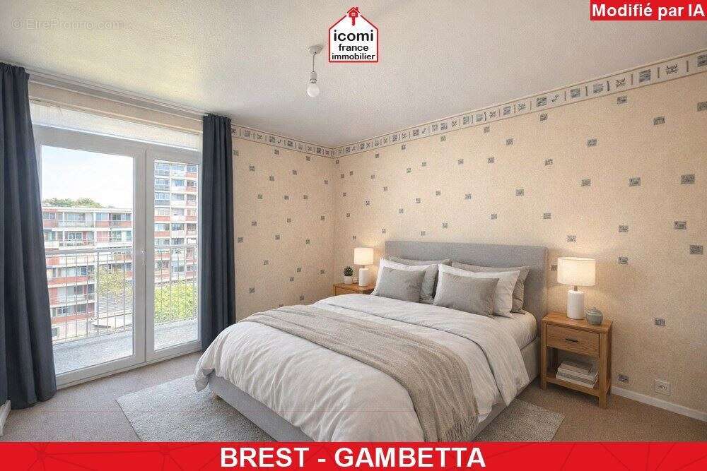 Finistere - brest (29200) - a vendre - appartement - t4 - 2 chambres - vue mer - dalle beton - ascenseur - proche gare - dpe d - - photo 7