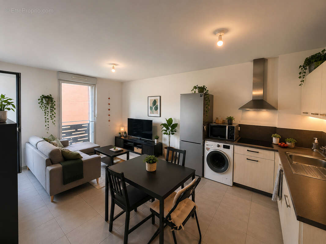 Appartement t2 parking et terrasse - photo 2