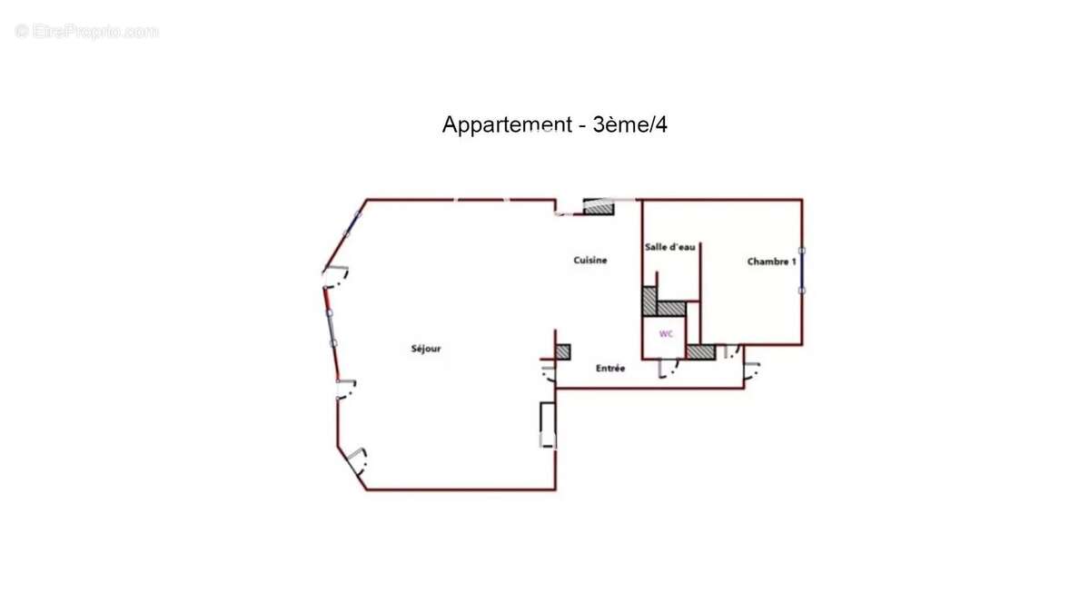 Lille - REPUBLIQUE-BEAUX ARTS - Appartement à vendre - 2 pièces - 66,22m² loi carrez - 1 chambre - Cave - photo 7