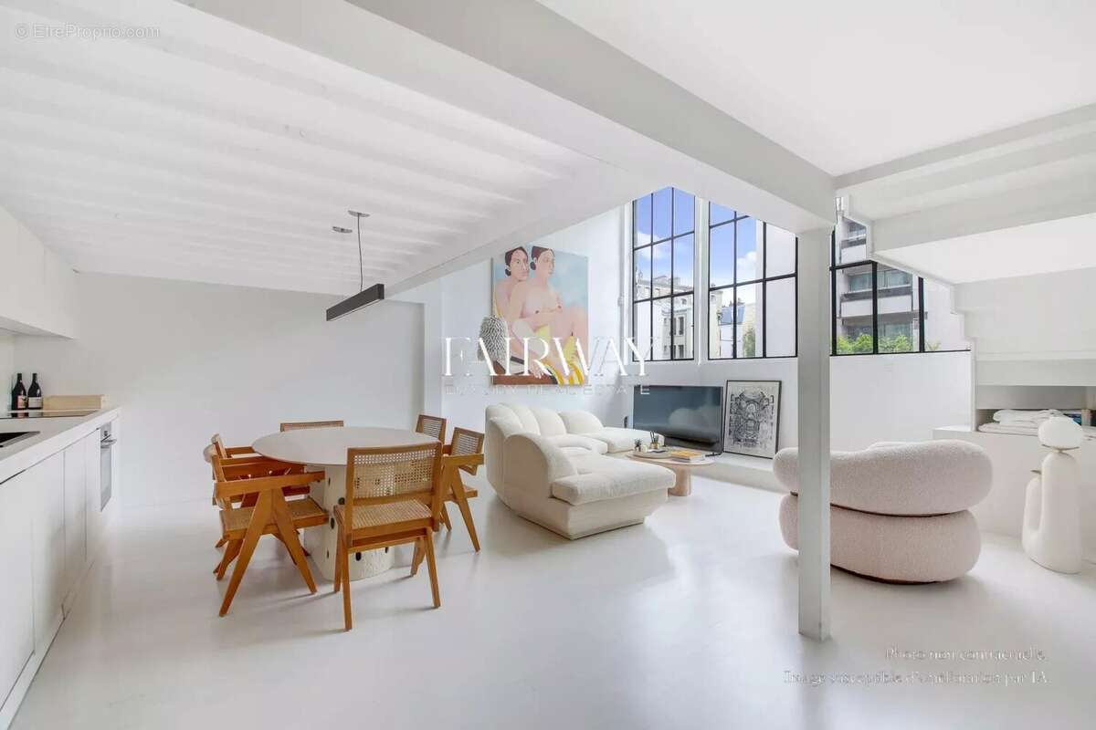 Atelier d’artiste de prestige de 6 pièces et 150m² habitables dans une allée privée du quartier Saint-Ferdinand, 17ème arrondiss - photo 6