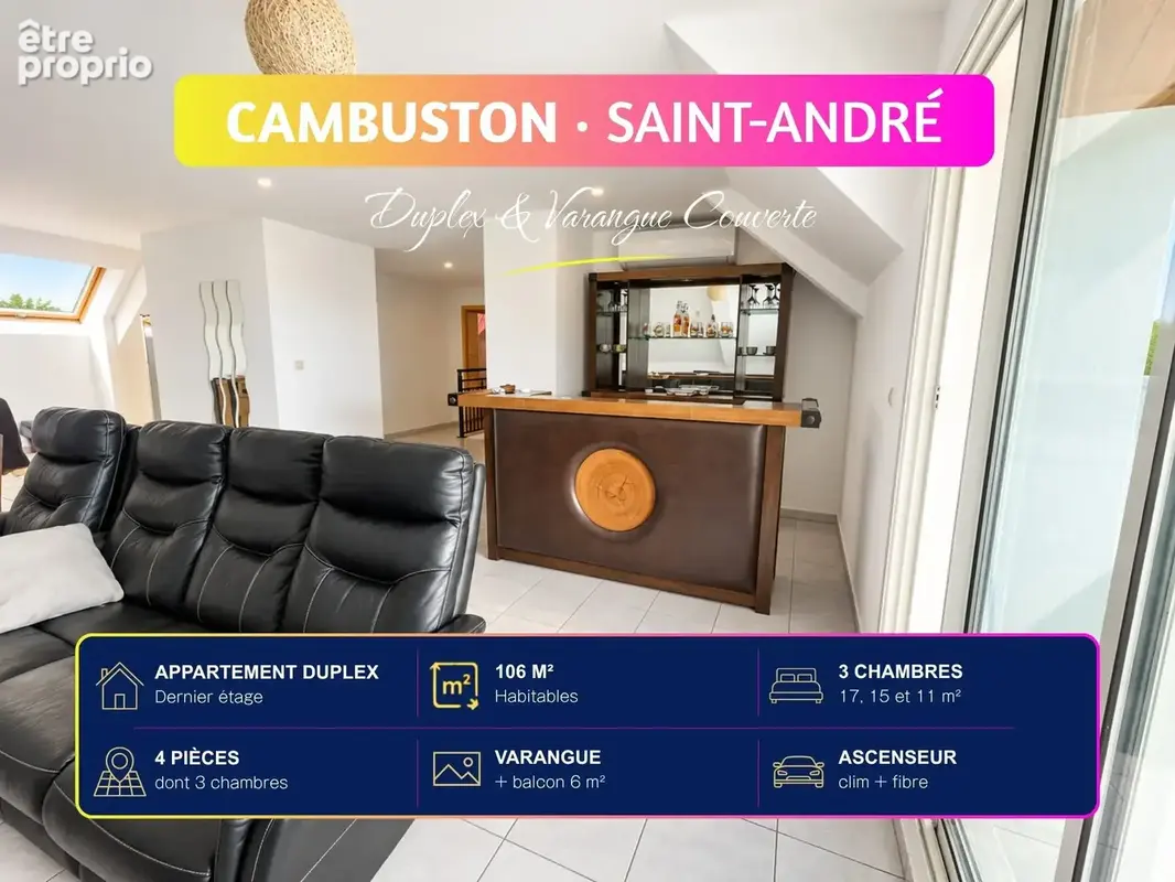 Appartement 4 pièces 106 m² à vendre à Saint-Andre (97440) - photo 2