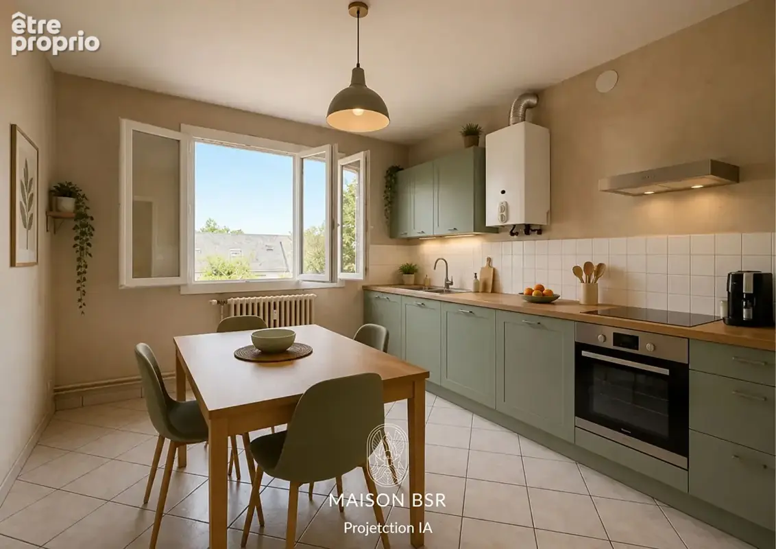 Appartement Nantes 4 pièces 76  m2 avec balcon et parking. - photo 3