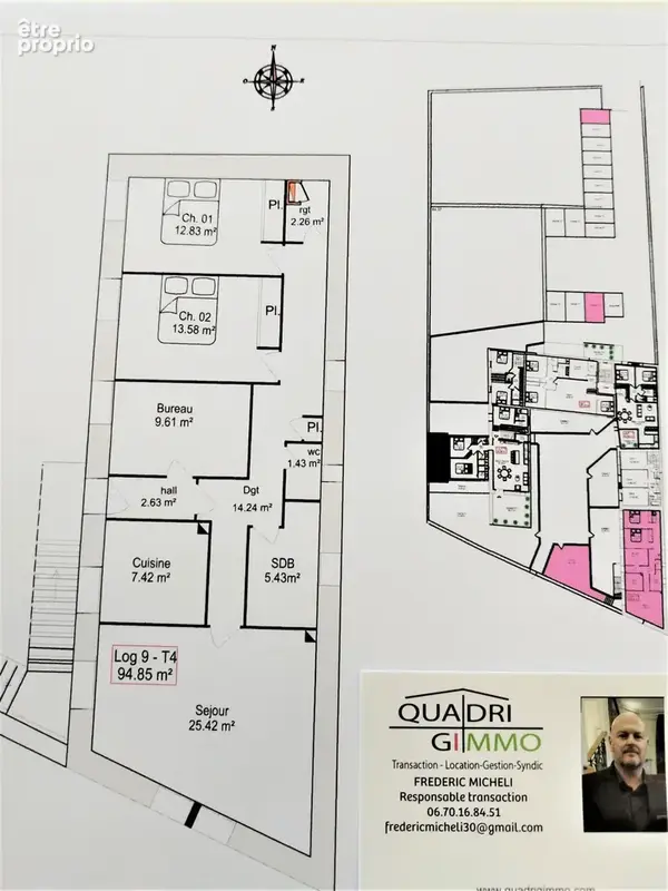 Jonquieres st vincent - type 4 de 94.85m2 a renover  - jardin, parking  lot 9 - photo 7