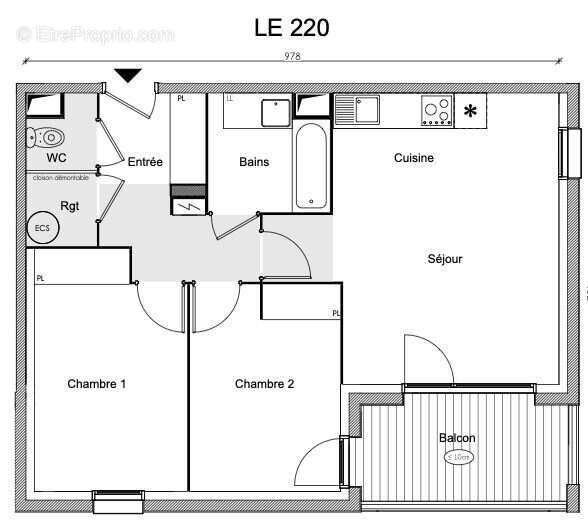 Appartement à TOULOUSE