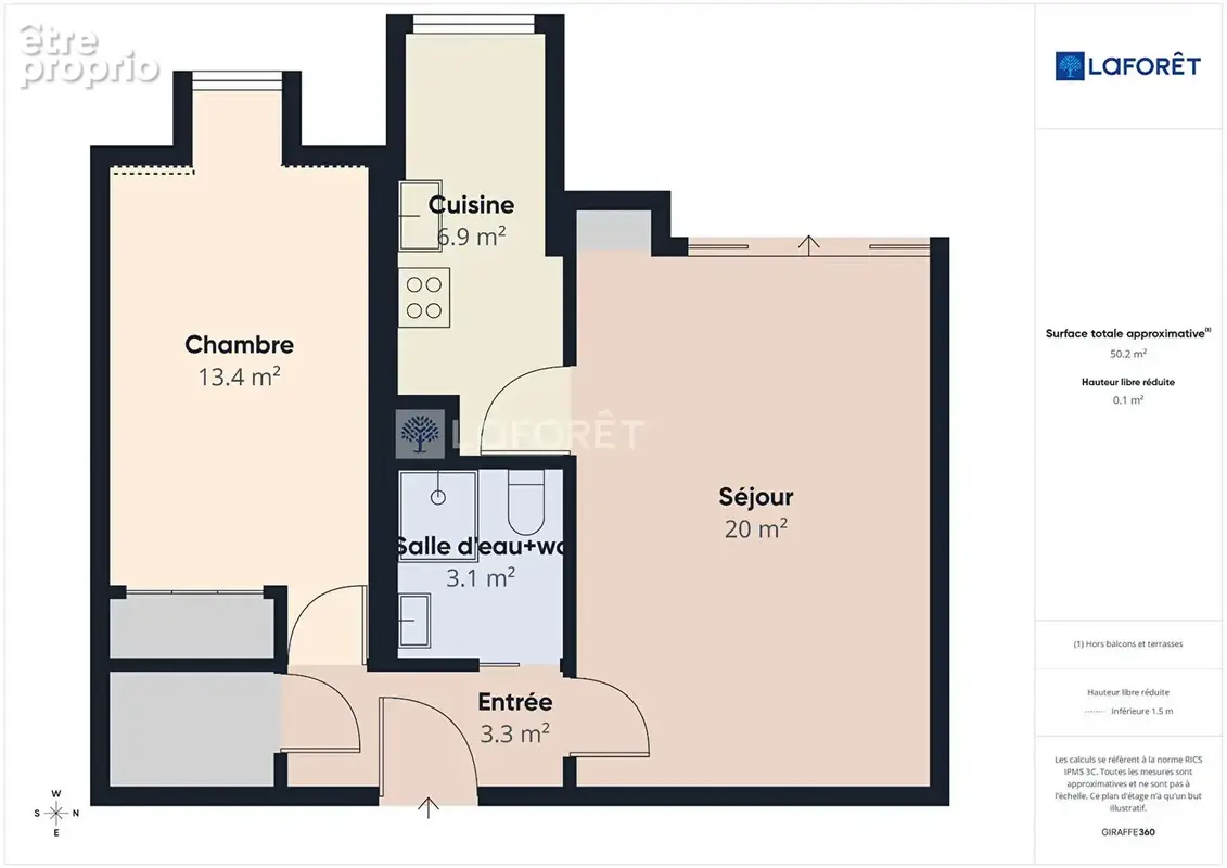 Appartement Quimper  type 2 de 48 m2 - photo 7